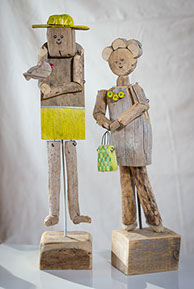 Kunstvolle Holzkunst aus Treibholz. Holzfiguren und Skulpturen für Haus und Garten in Starnberg.