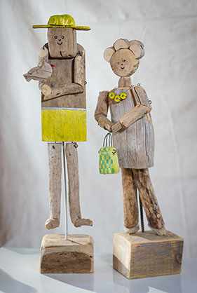 Kunstvolle Holzkunst aus Treibholz. Holzfiguren und Skulpturen für Haus und Garten in Starnberg.